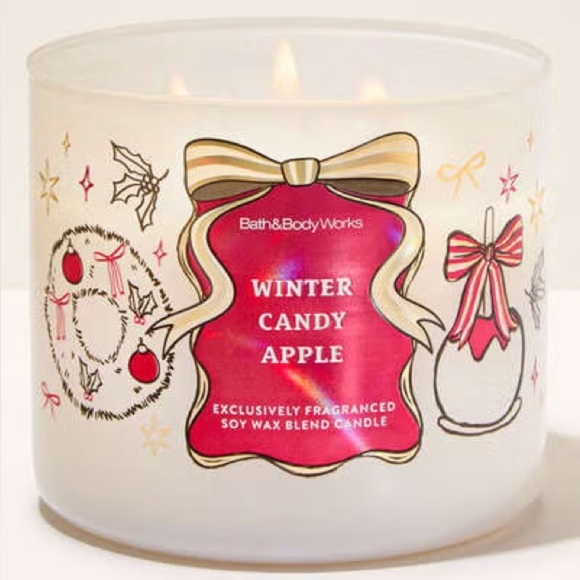 Bath & Body Works Other - Bath & Body Works Winter Candy Apple 3 Wick Candle